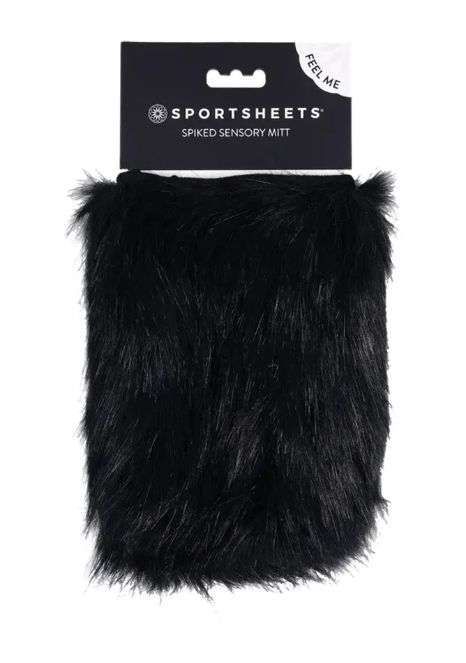 Anal Sportsheets Spiked Sensory Mitt Black