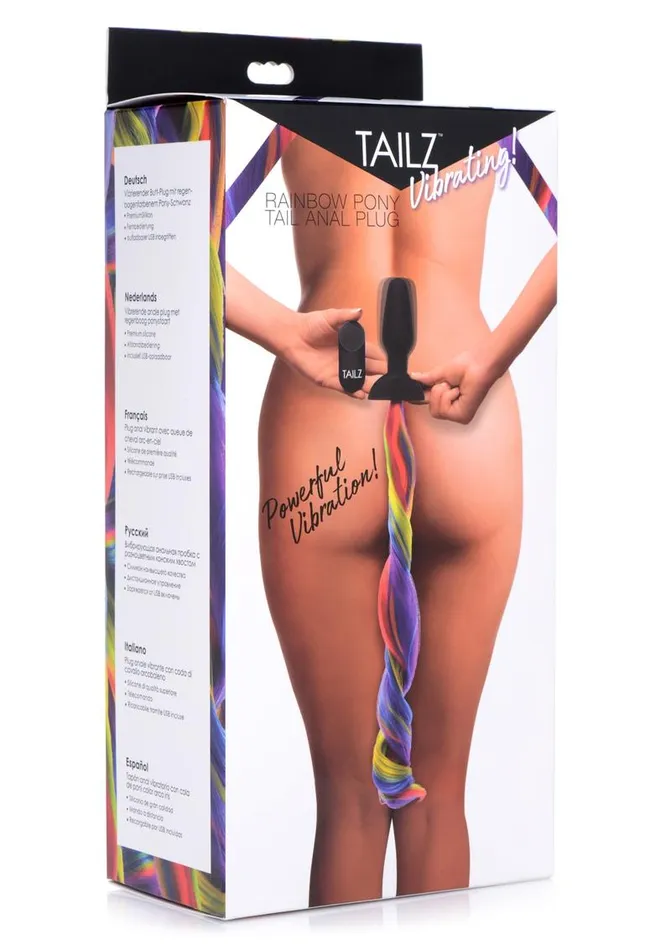 Anal TAILZ Tailz Vibrating Rainbow Tail