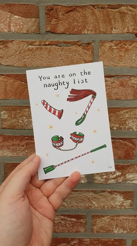 Art by Vaula Vibrators Naughty List Card