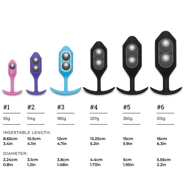 BVibe Snug Plug 1 Weighted Butt Plug Anal