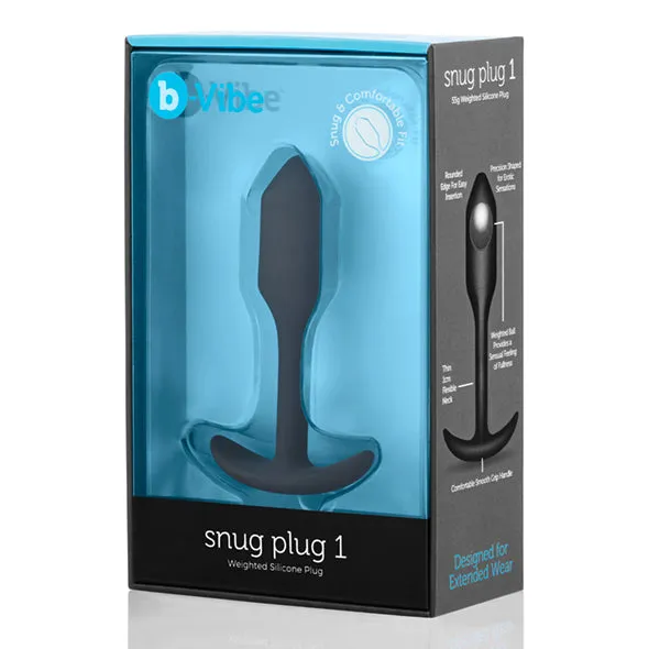 BVibe Snug Plug 1 Weighted Butt Plug Anal