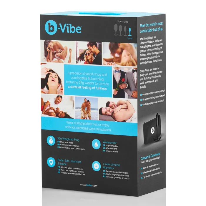 BVibe Snug Plug 1 Weighted Butt Plug Anal