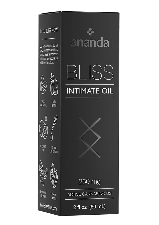 Bliss Intimate Oil Cbd Infused Bliss by Ananda Health Couples