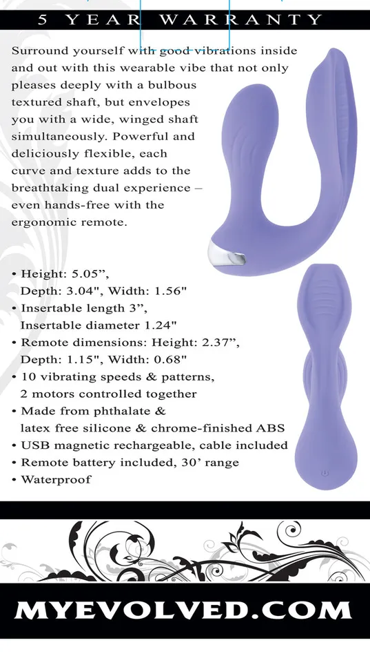 Couples Evolved Novelties Every Way Play Lilac Couples Evolved Novelties Every Way Play Lilac