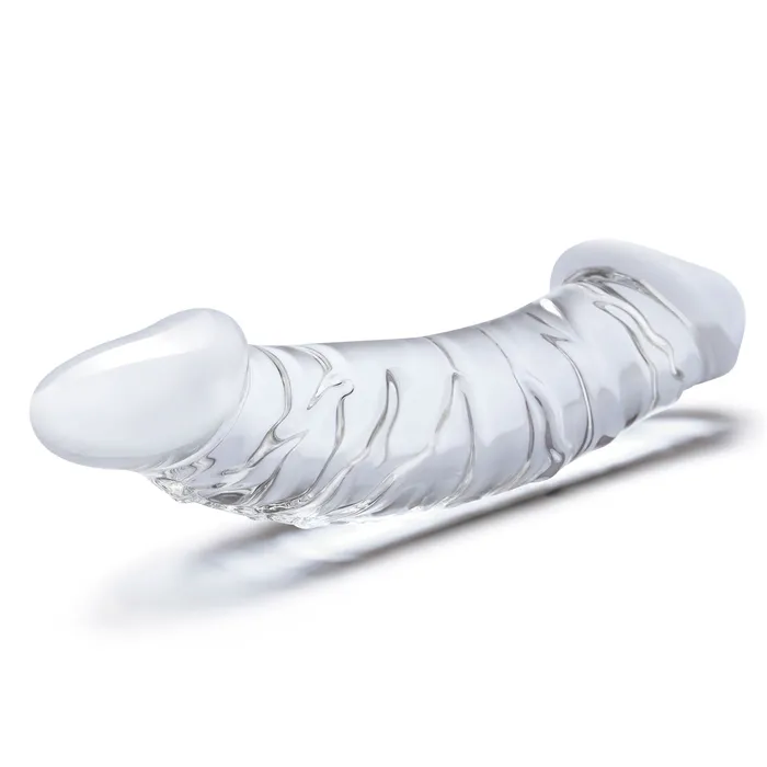Dildos Glas 105 Inch Girthy Realistic Glass Double Dong Clear