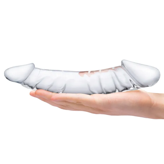 Dildos Glas 105 Inch Girthy Realistic Glass Double Dong Clear Dildos Glas 105 Inch Girthy Realistic Glass Double Dong Clear