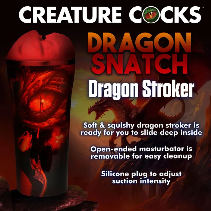 Dragon Snatch Dragon Stroker Red XR Brands Creature Cocks Male Sex Toys