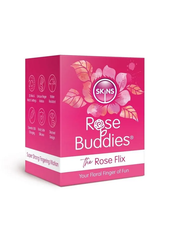 Female Sex Toys Skins Skins Rose Buddies The Rose Flix Finger Rechargeable Silicone Clitoral Stimulator