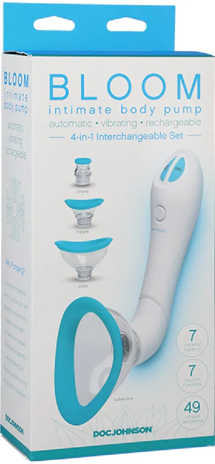Intimate Body Pump Automatic Vibrating Rechargeable Sky BlueWhite Doc Johnson Female Sex Toys Intimate Body Pump Automatic Vibrating Rechargeable Sky BlueWhite Doc Johnson Female Sex Toys