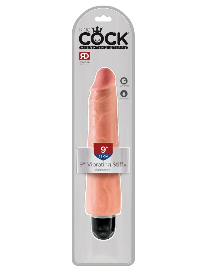King Cock 9 Inch Vibrating Stiffy Flesh Pipedream Dildos King Cock 9 Inch Vibrating Stiffy Flesh Pipedream Dildos