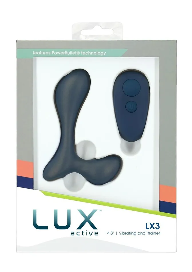 Lux Active Female Sex Toys Lux Active Lx3 Silicone Rechargeable Anal Trainer with Bullet and Remote Control