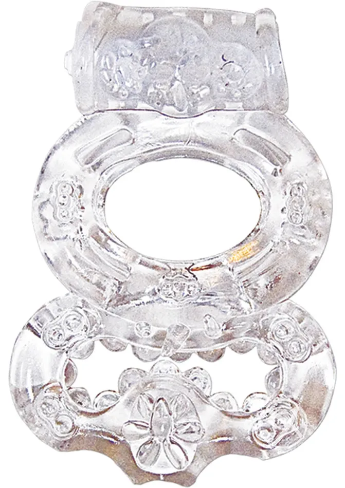 Macho Male Sex Toys The Macho Crystal Collection Double Ring Vibrating Cock Ring Macho Male Sex Toys The Macho Crystal Collection Double Ring Vibrating Cock Ring