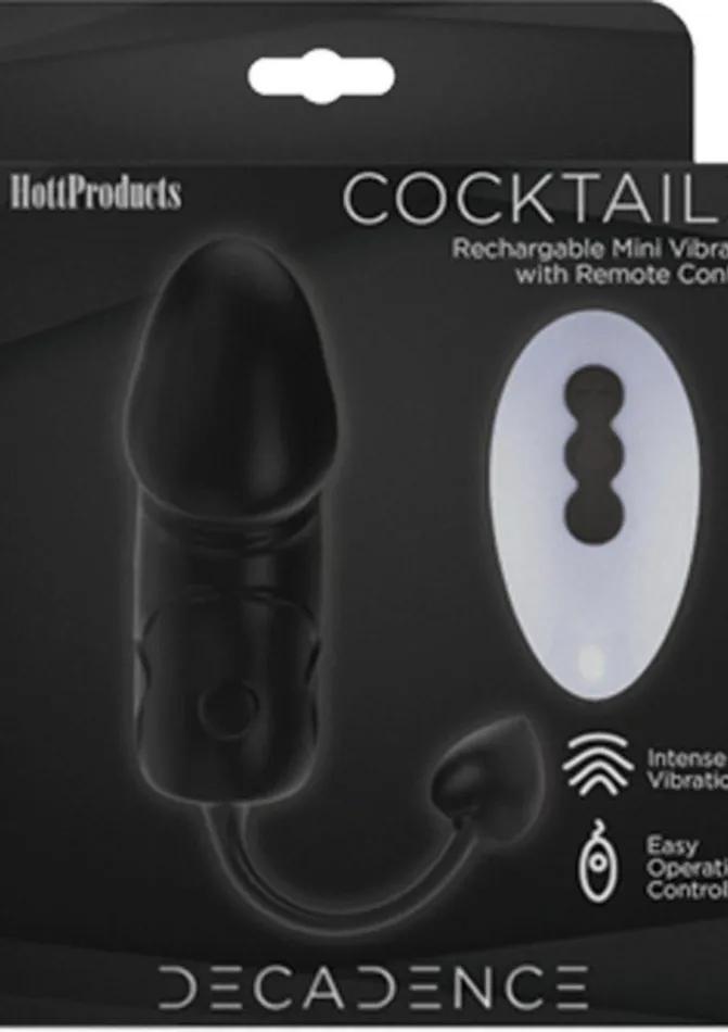 Male Sex Toys Decadence Decadence Cocktailz Silicone Vibrating Plug with Remote Control