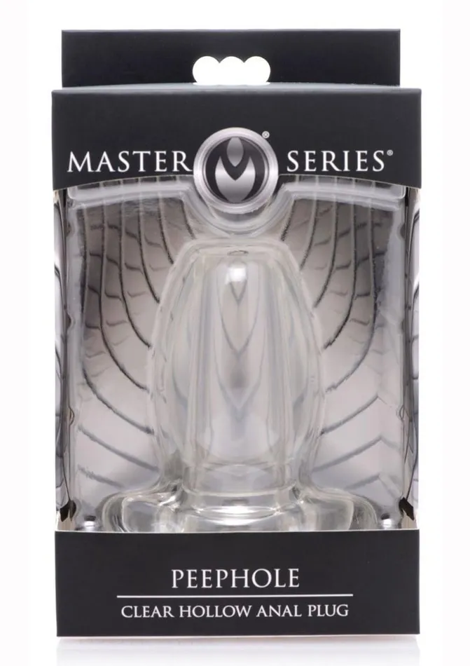 Male Sex Toys Master Series Master Series Peephole Clear Hollow Anal Plug