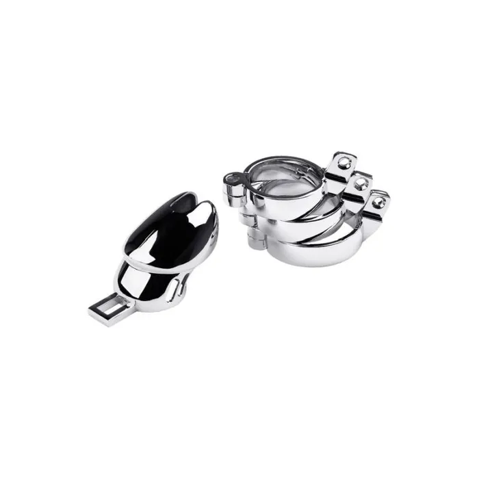 Male Sex Toys Metal Silver Metal Chastity Cage Adjustable Male Sex Toys Metal Silver Metal Chastity Cage Adjustable