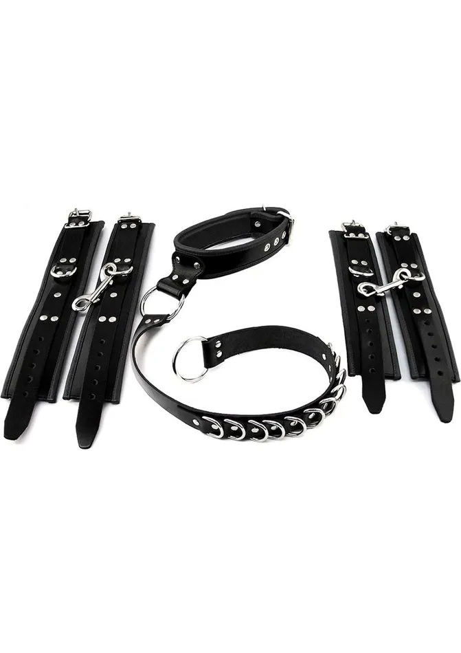 Male Sex Toys Rouge Rouge Leather Adjustable D Ring Hogtie