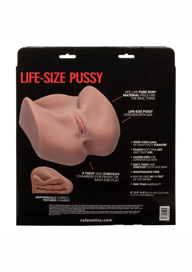 Male Sex Toys Stroke It LifeSize Pussy Masturbator Stroke It