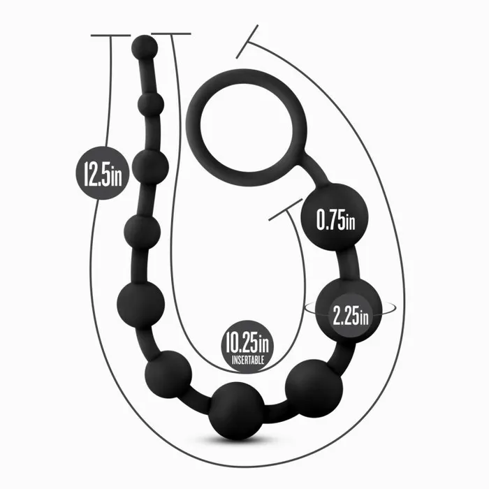 Male Sex Toys The Toolshed AU Anal Adventures Platinum Silicone 10 Anal Beads