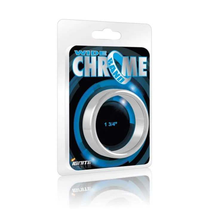 Male Sex Toys The Toolshed AU Wide Band Chrome Cock Ring 44mm