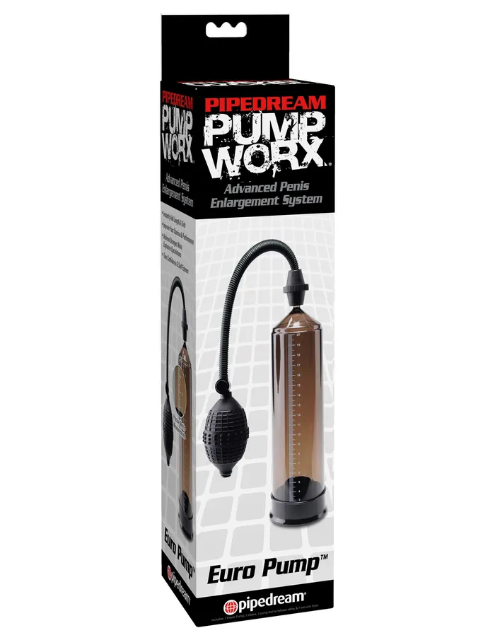 Pipedream Anal Pump Worx Euro Pump Black