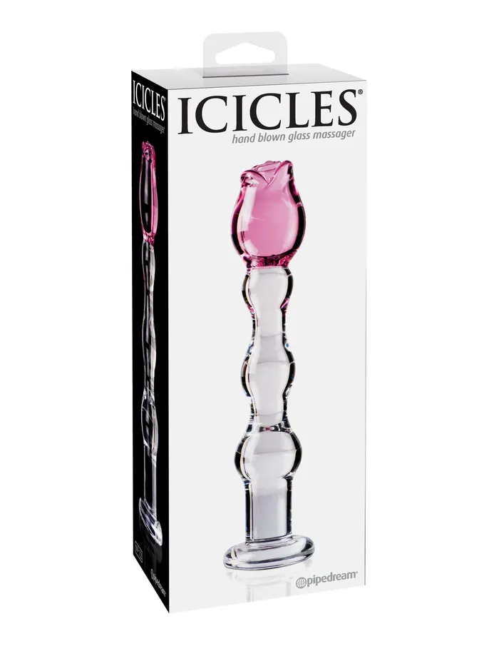 Pipedream Dildos Icicles No 12 Clear Pink Pipedream Dildos Icicles No 12 Clear Pink