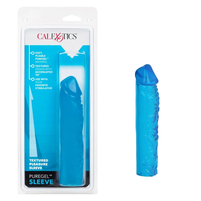 Puregel Sleeve Teal CalExotics Male Sex Toys Puregel Sleeve Teal CalExotics Male Sex Toys