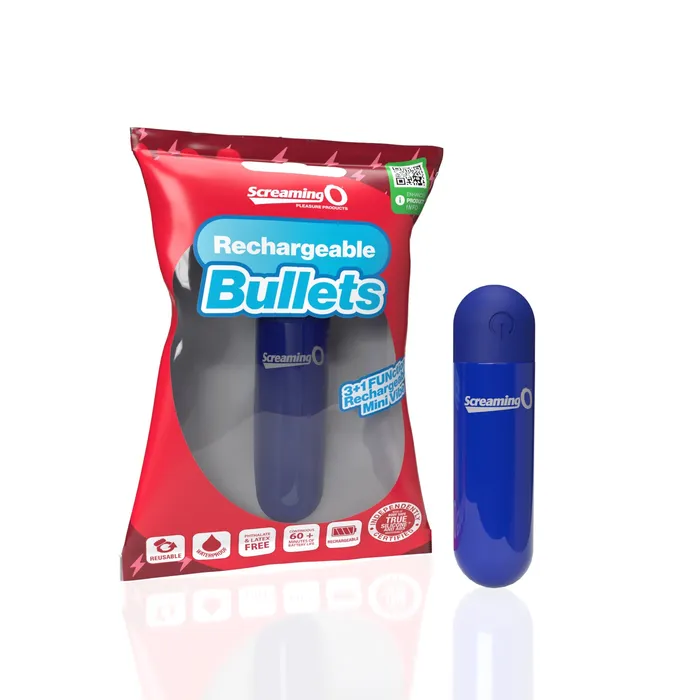 Rechargeable Bullet Blue Screamingo Vibrators