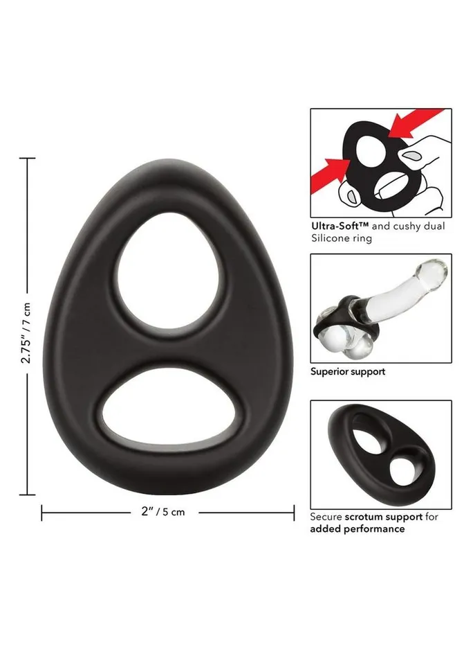 Rings Male Sex Toys UltraSoft Dual Ring Silicone Cock Ring Rings Male Sex Toys UltraSoft Dual Ring Silicone Cock Ring