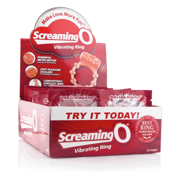 Screamingo Screaming O Vibrating Ring 24ct Display Male Sex Toys