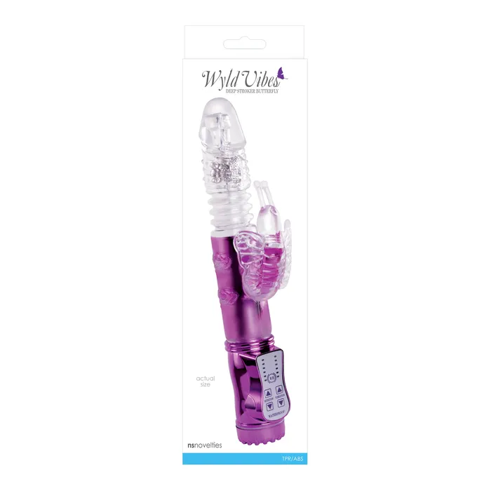 Vibrators nsnovelties Wyld Vibes Deep Stroker Butterfly Purple Vibrators nsnovelties Wyld Vibes Deep Stroker Butterfly Purple