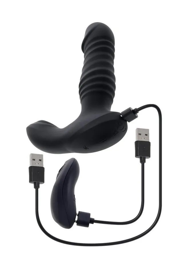 Zero Tolerance Female Sex Toys Zero Tolerance Striker Rechargeable Silicone Thrusting Anal Vibrator with Remote Control