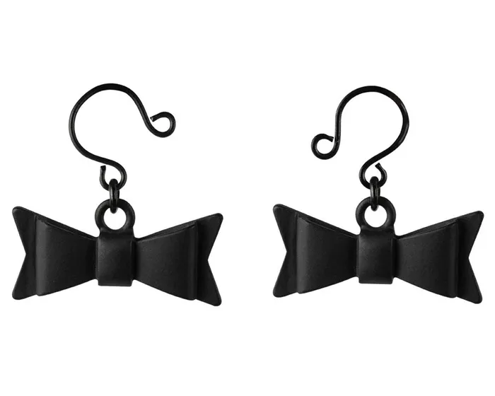 2024 Holiday Sale Specials Anal Bow Tie Nipple Jewelry Black