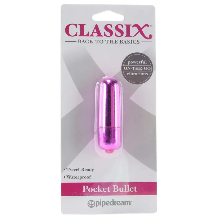 Back to the Basics Pocket Bullet Vibe in Pink Pink Cherry Vibrators