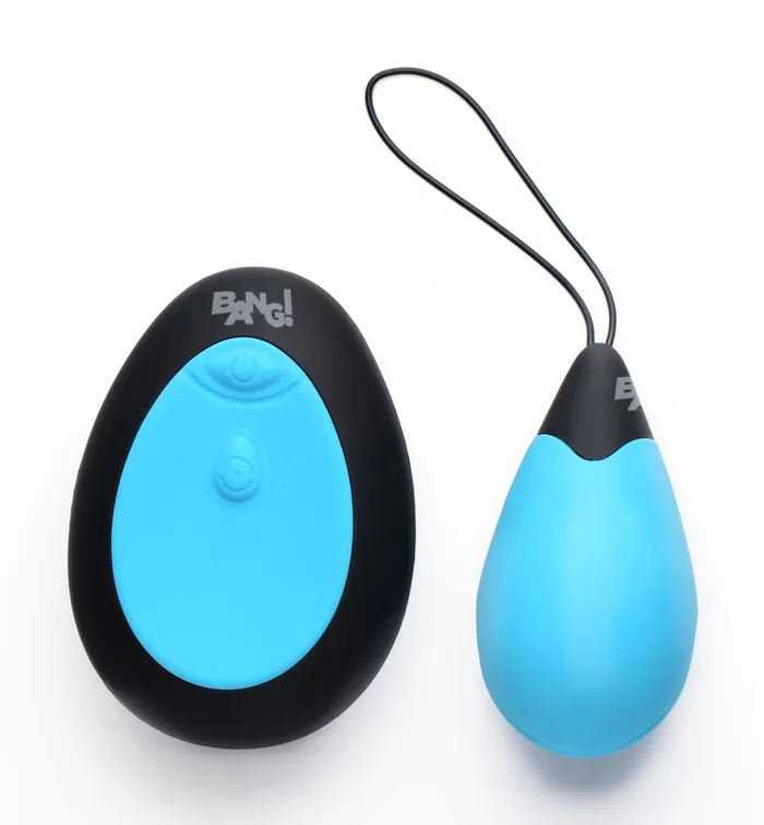 Bang 10x Silicone Vibrating Egg Blue XR Brands Vibrators