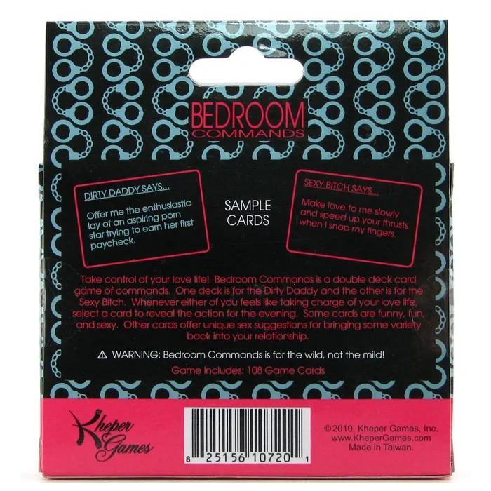 Bedroom Commands Game Pink Cherry Games