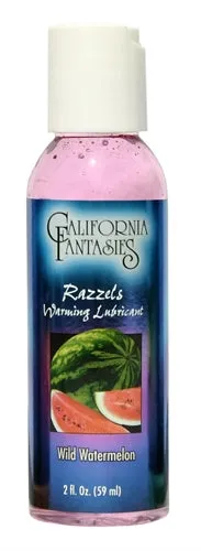 California Fantasies Lubricants Razzels Warming Lubricant Wild Watermelon 2 Oz Bottle California Fantasies Lubricants Razzels Warming Lubricant Wild Watermelon 2 Oz Bottle