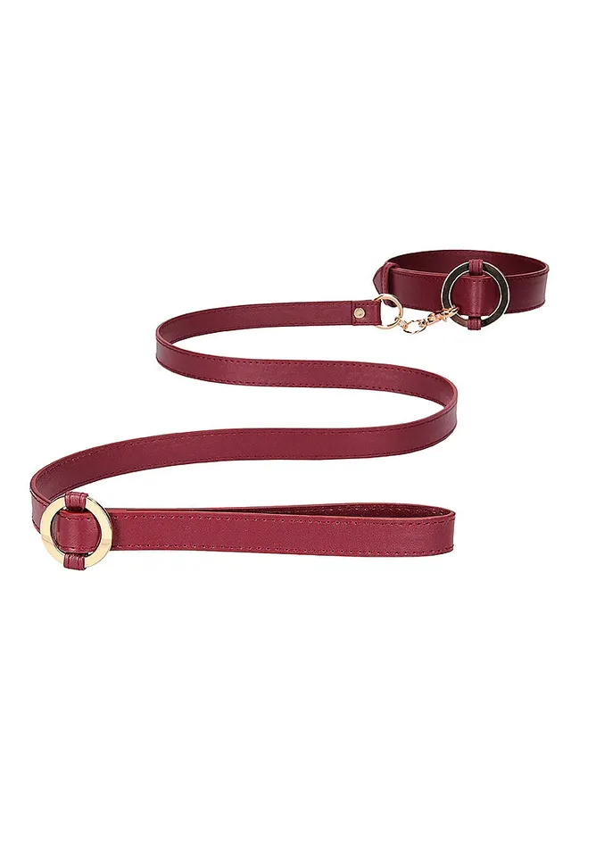 Couples 2024 Holiday Sale Ouch Halo Collar With Leash Burgundy