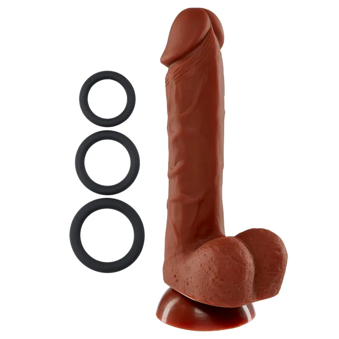 Dildos Cloud 9 Novelties 7 Inch Silicone Pro Odorless Dong Brown
