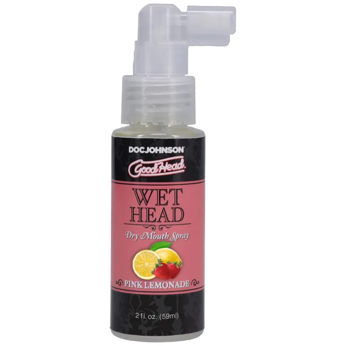 Doc Johnson Vibrators Goodhead Wet Head Dry Mouth Spray Pink Lemonade 2 Fl Oz 59ml