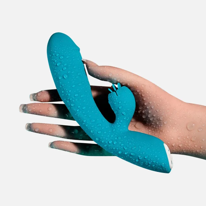 Evolved Vibrators Fierce Flicker Rabbit Vibrator Teal Evolved Vibrators Fierce Flicker Rabbit Vibrator Teal