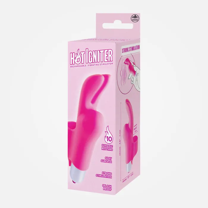 Excellent Power Female Sex Toys Hot Igniter Pink Rechargeable Finger Vibrator with Rabbit Ears Excellent Power Female Sex Toys Hot Igniter Pink Rechargeable Finger Vibrator with Rabbit Ears