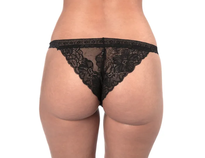 Floral Lace Bikini in BlueBlack Sunset Intimates Anal