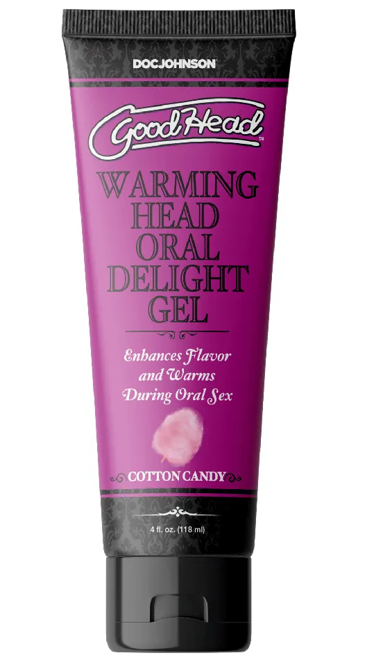 Goodhead Warming Head Oral Delight Gel Cotton Candy 4 Fl Oz Doc Johnson Enhancers