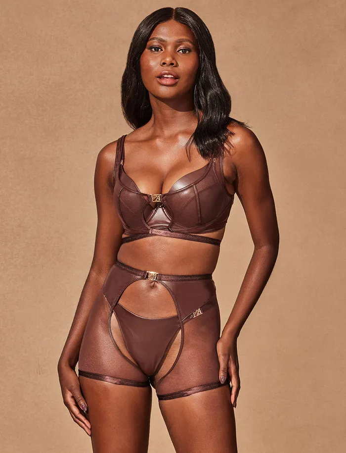 Honey Birdette Emily Deep Mahogany Bralette Male Sex Toys