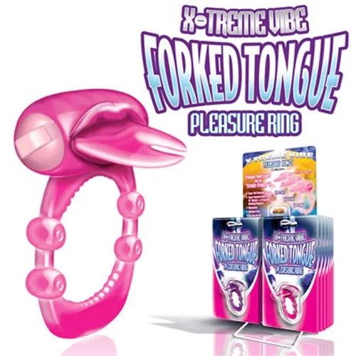 Hott Products Vibrators Xtreme Vibes Forked Tongue Magenta