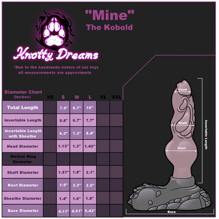 Knotty Dreams Project Mine the Kobold Dildos