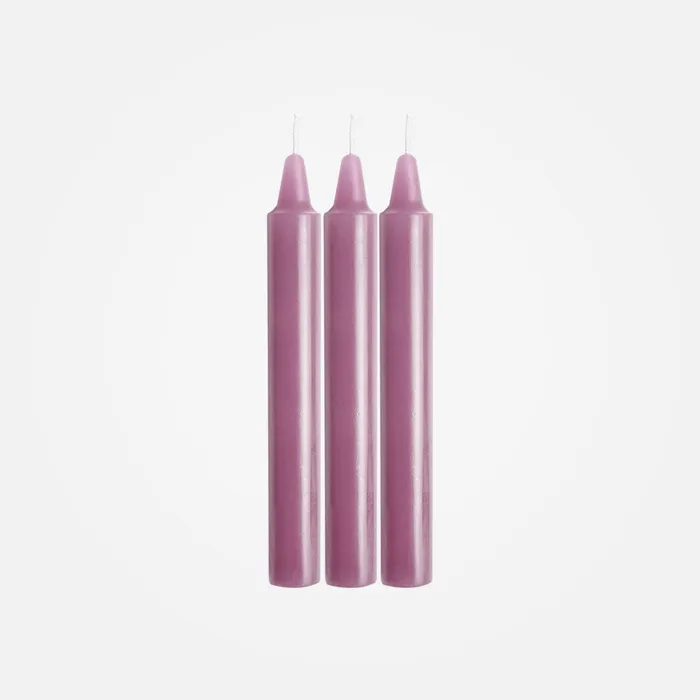 LaCire Drip Pillar Set of 3 Purple Drip Candles Sportsheets Anal
