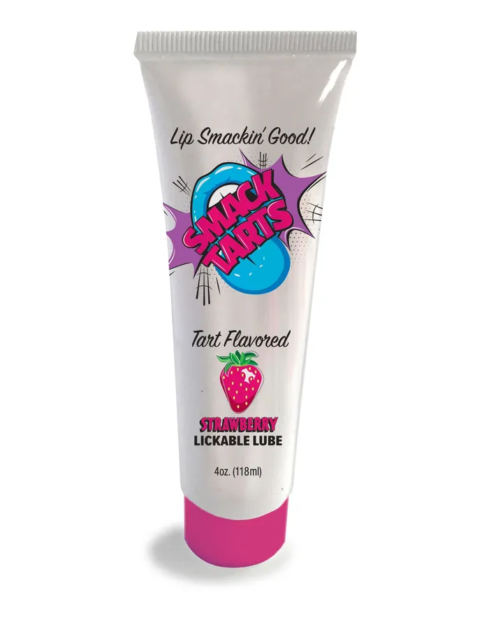 Lubricants Smack Tarts 4oz Lickable Flavored Lubricant Strawberry Little Genie