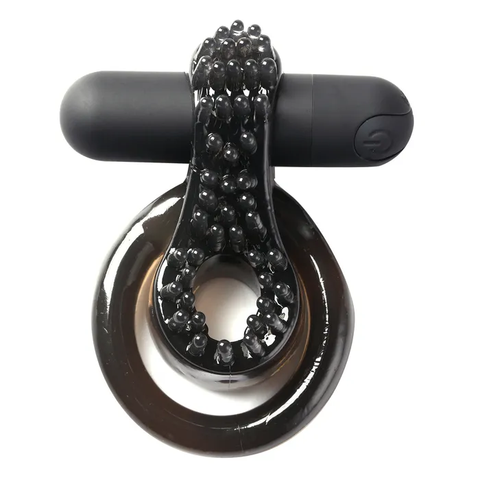 Maia Toys Couples Jagger Vibrating Erection Enhancer Ring Black