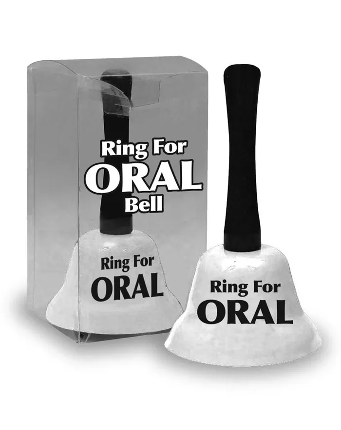 Male Sex Toys Little Genie Ring Bell for Oral White